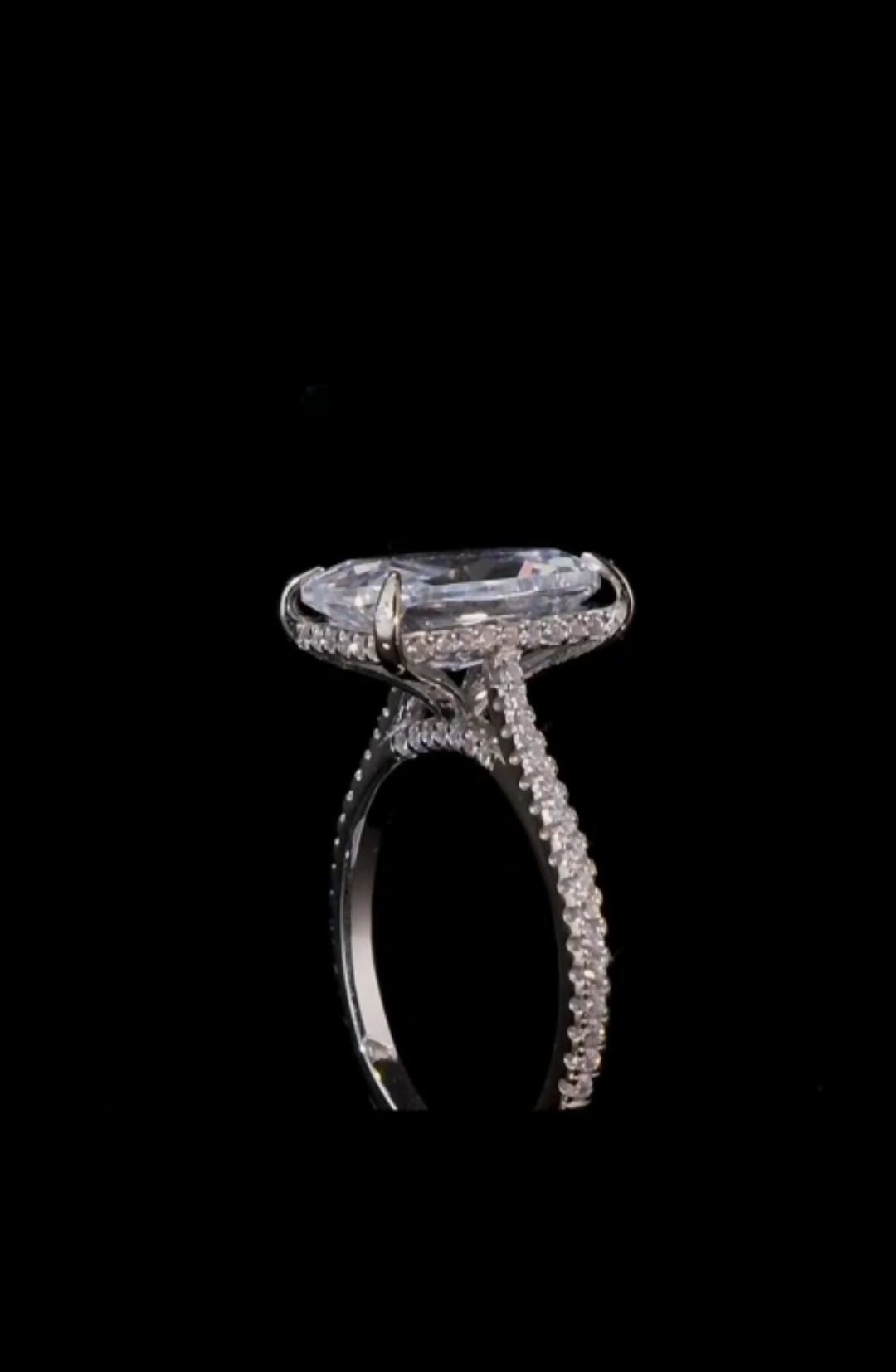 Sterling Silver Engagement Ring