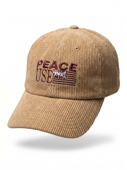 Sand Beige Corduroy PEACE USE Face Cap