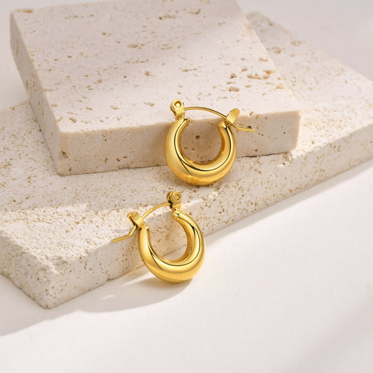 15mm Classic Hoop Earrings