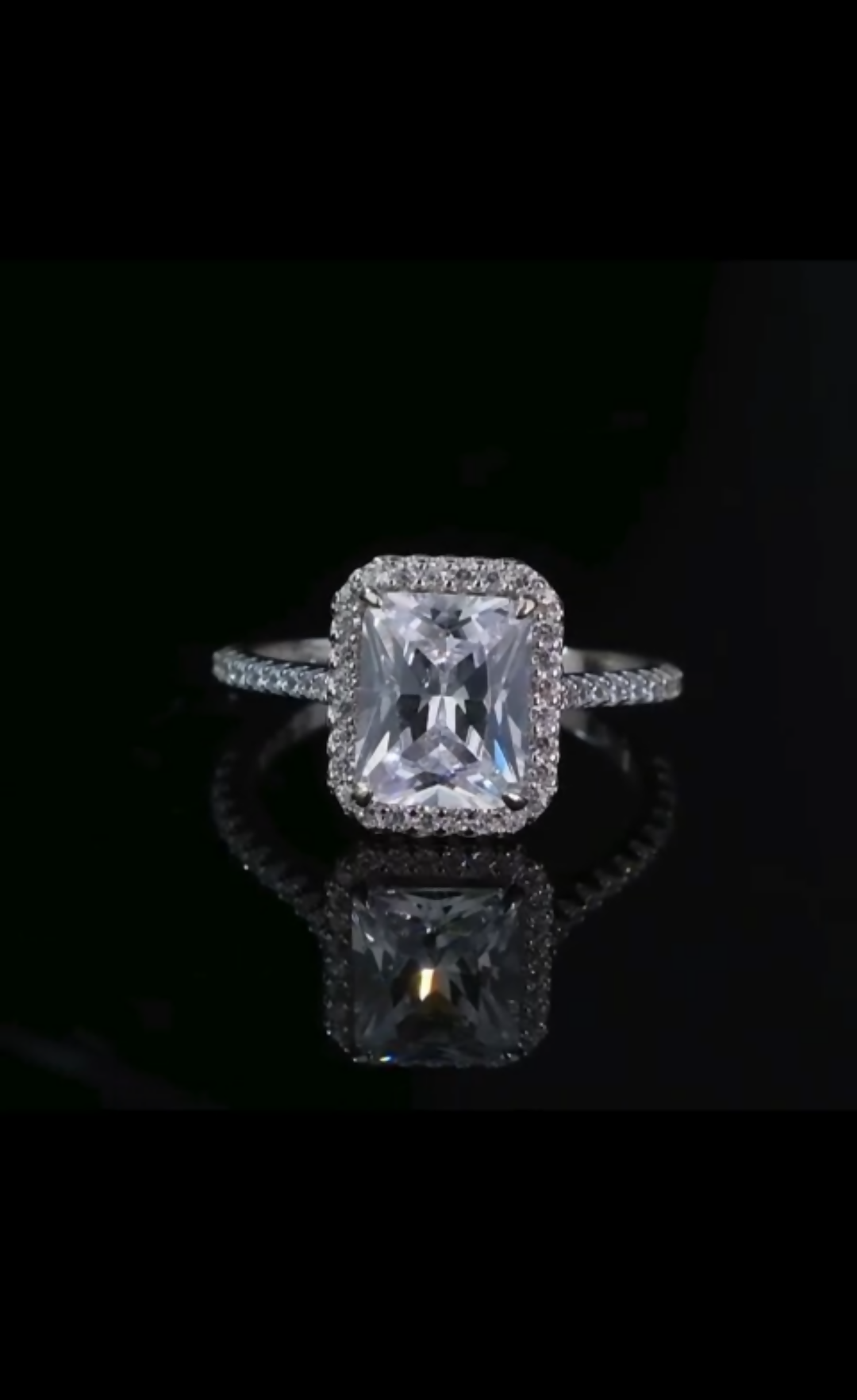Sterling Silver Engagement Ring