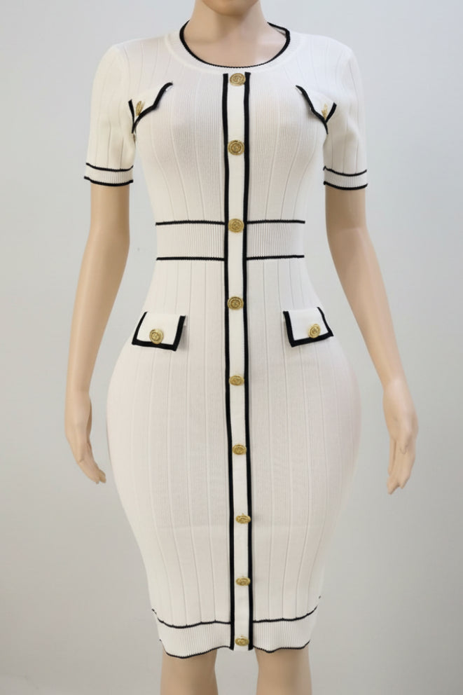 Bodycon Knit Midi Dress