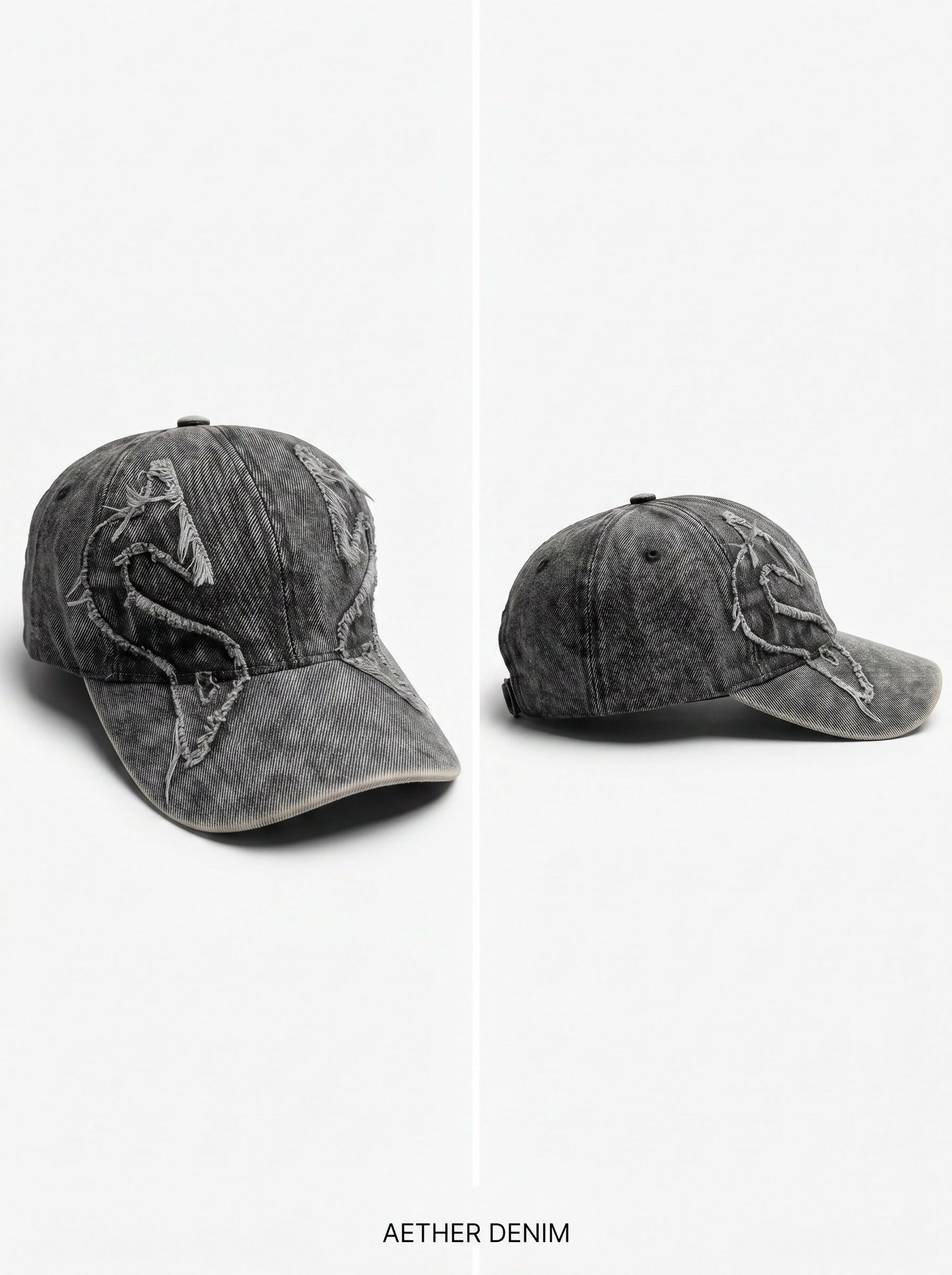 Shadow Angel Wings Denim Cap