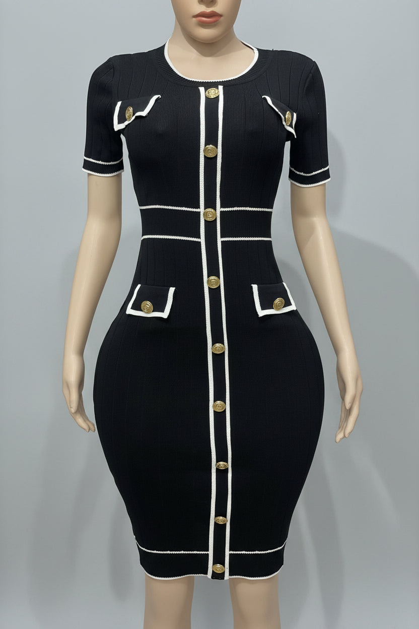 Bodycon Knit Midi Dress