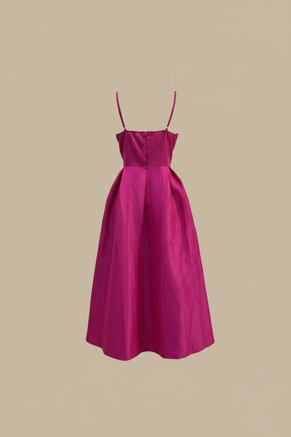Pink Midi Flare Gown