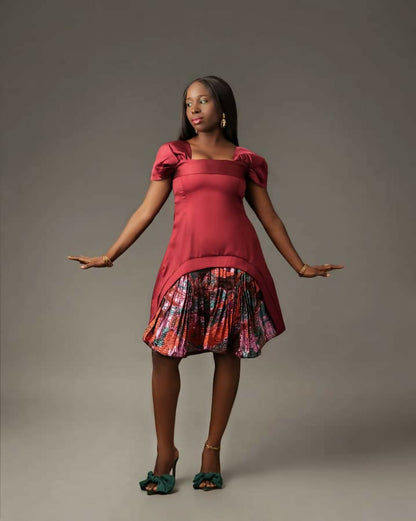 LANLÉ Romance Mikado and Sunray Mini dress