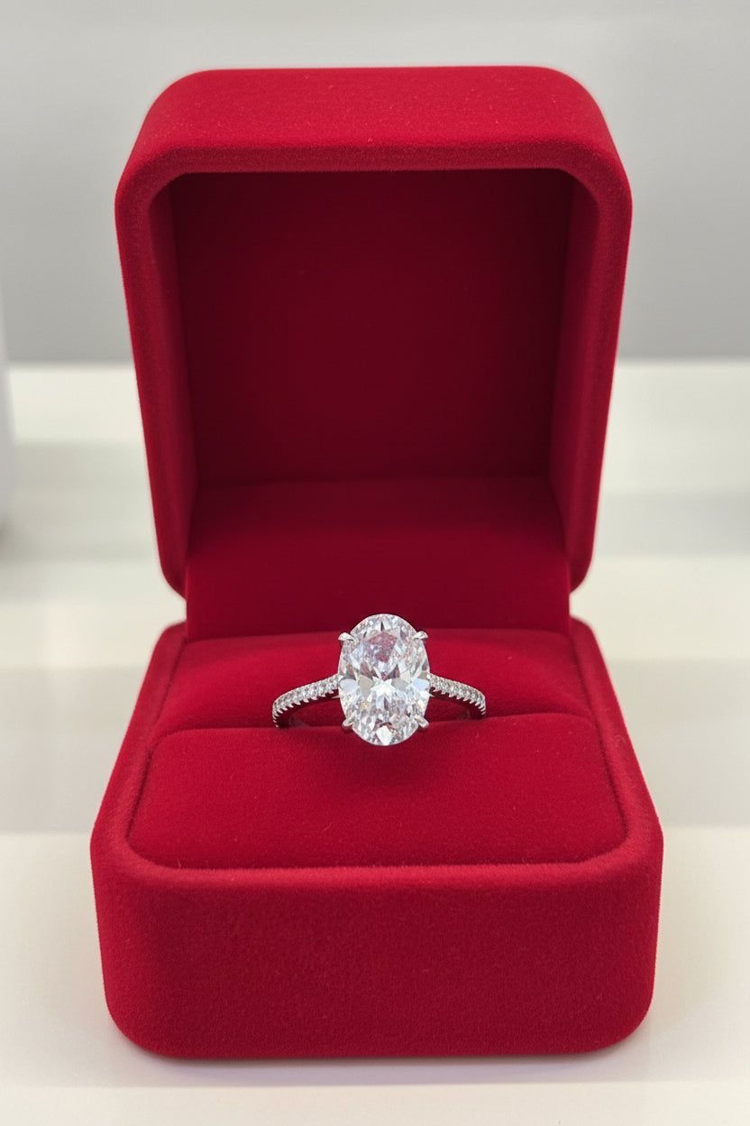 Oval Solitaire Ring
