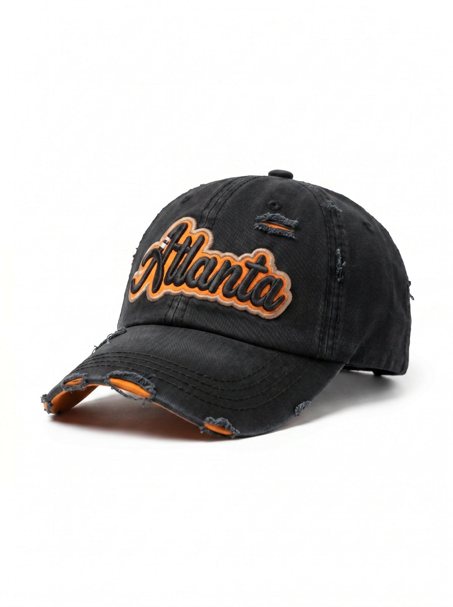 Midnight Atlanta Distressed Cap