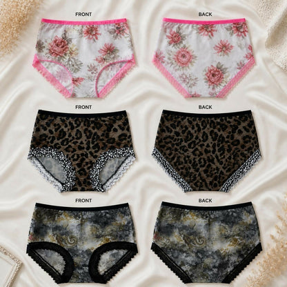 Soft Mesh Brief Panties - Set of Three
