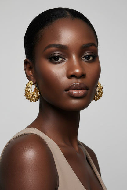 Luxe Pave Hoop Earring