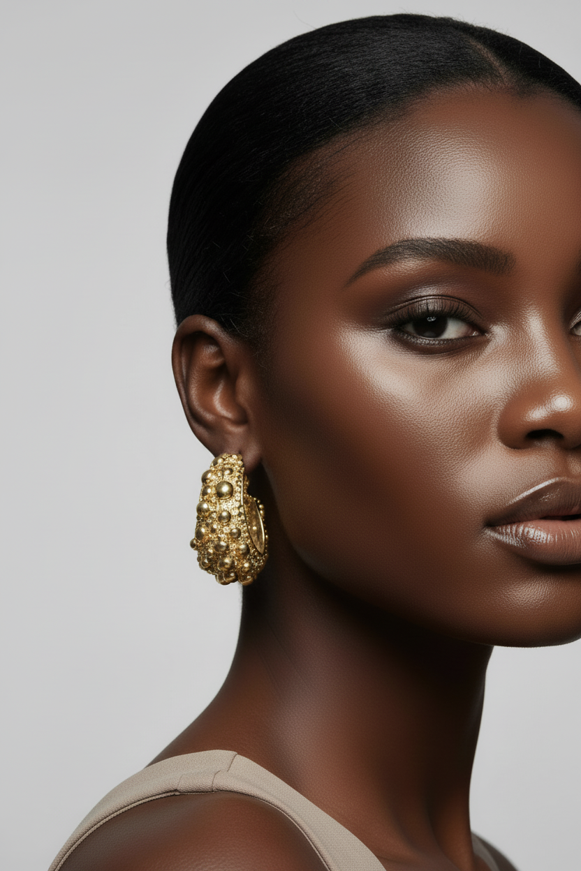 Luxe Pave Hoop Earring