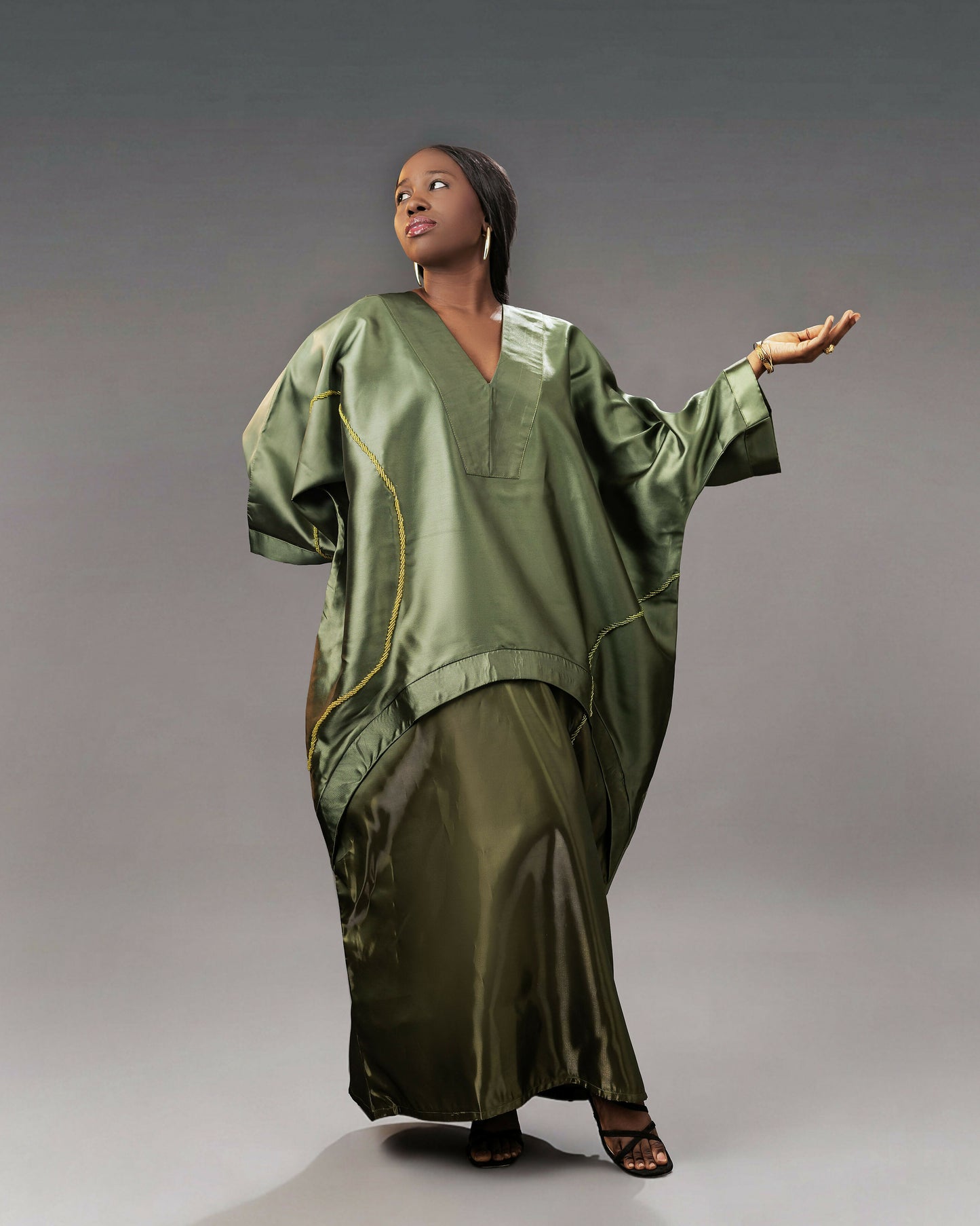 LANLÉ Romance Two Toned Mikado Boubou