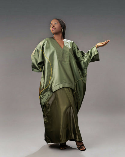 LANLÉ Romance Two Toned Mikado Boubou