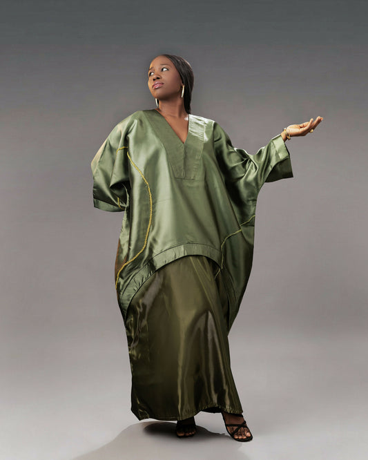 LANLÉ Romance Two Toned Mikado Boubou