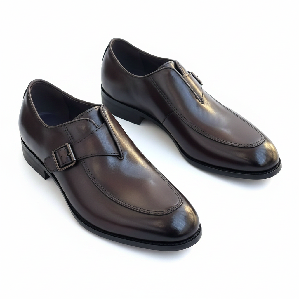 Richwanaz Classic Brown Strap Shoe