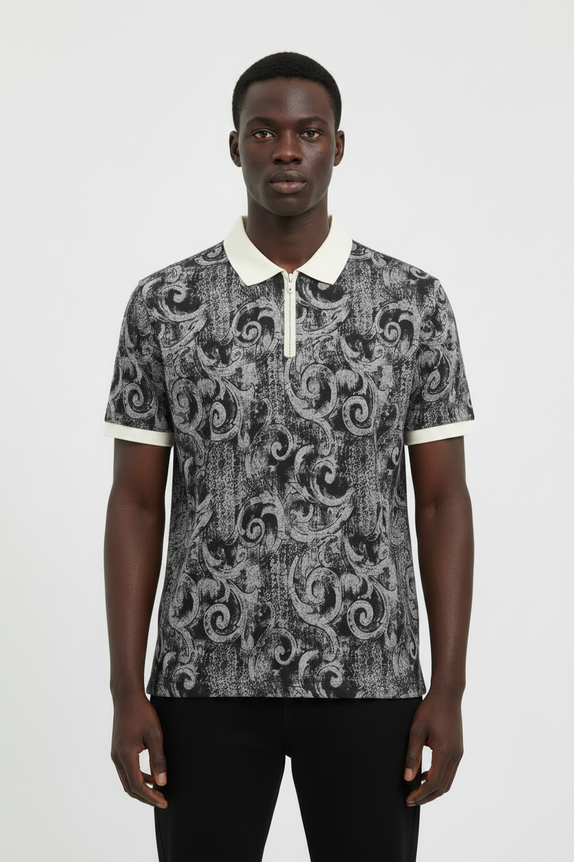Swirl Quarter Zip Shirt