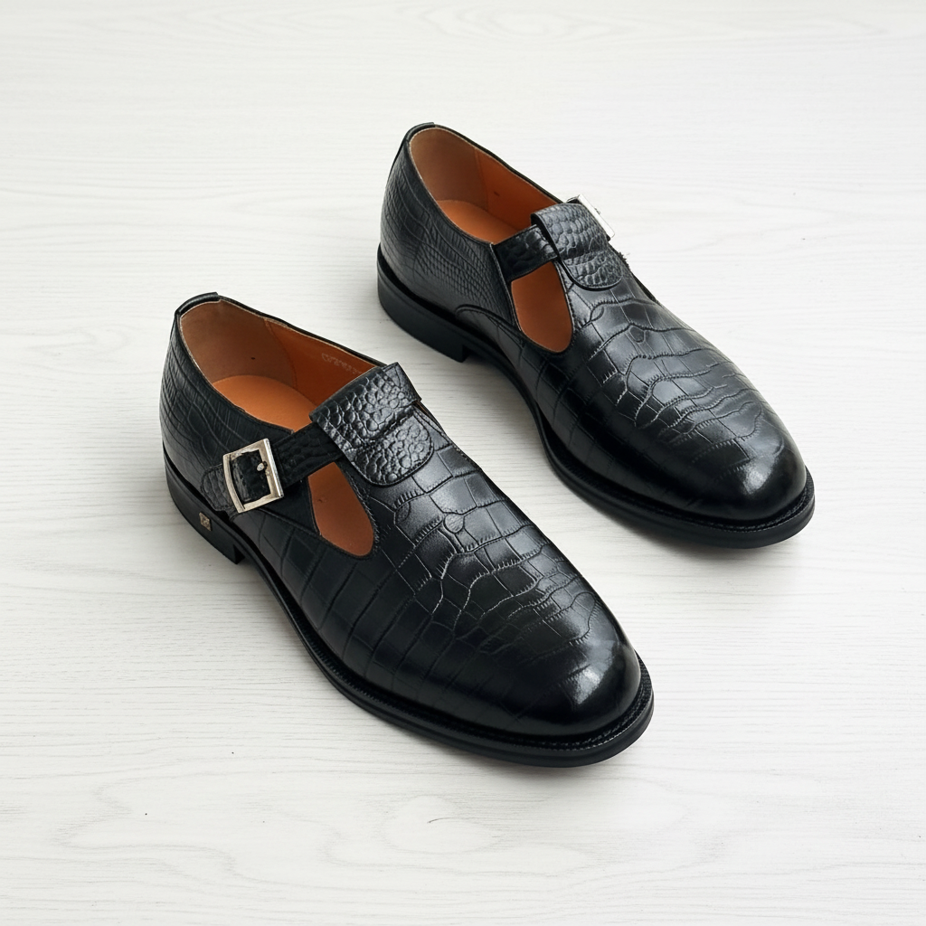Richwanaz Black Dress Shoes