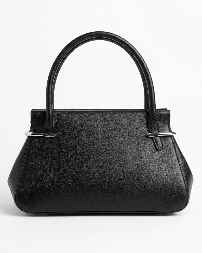 Structured Top-Handle Tote Bag