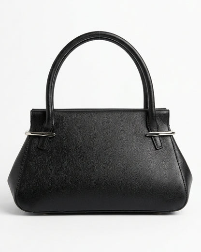 Structured Top-Handle Tote Bag