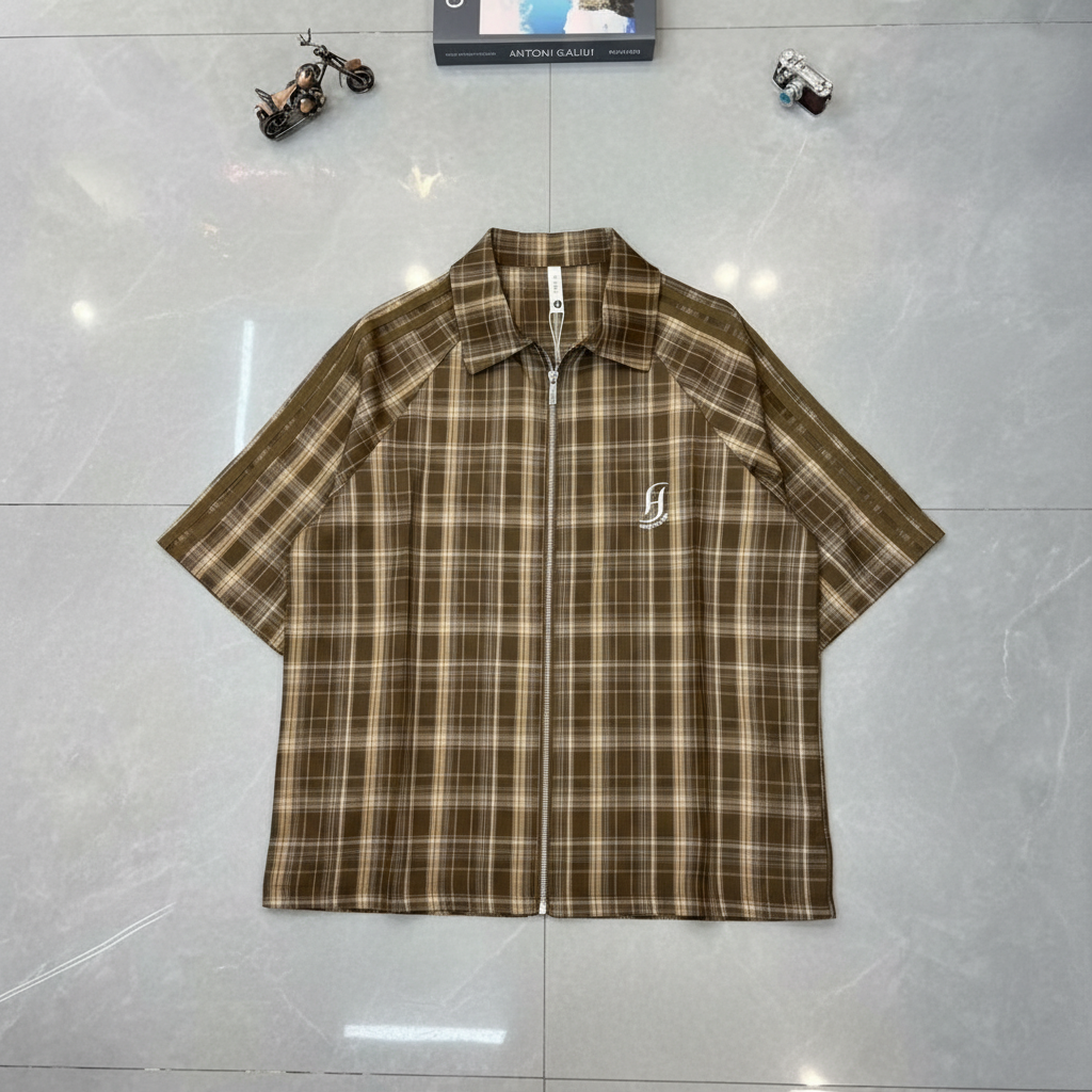 Retro Sport Zip-Up Shirt