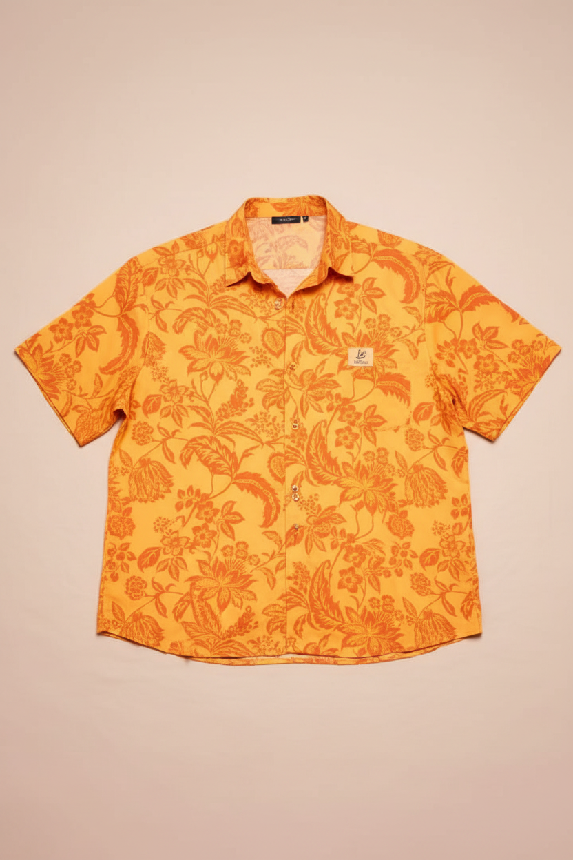 Vintage Garden Print Shirt