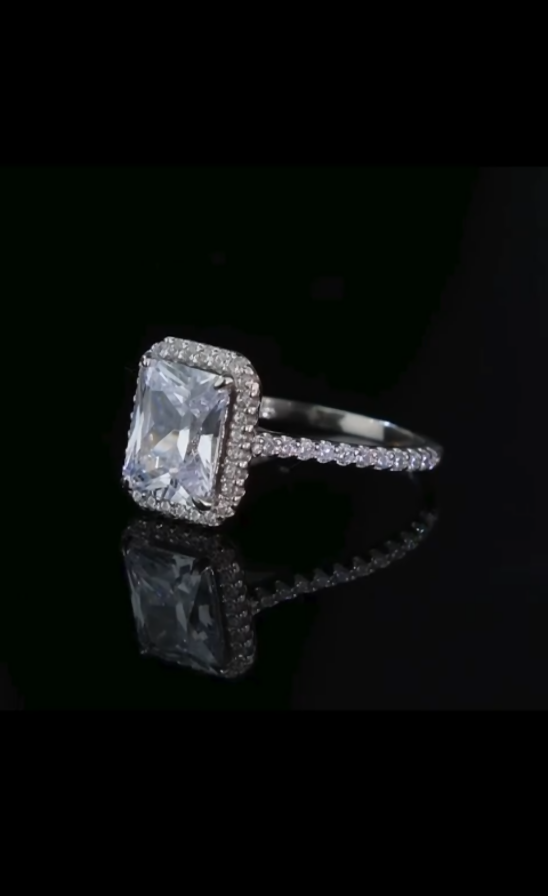 Sterling Silver Engagement Ring