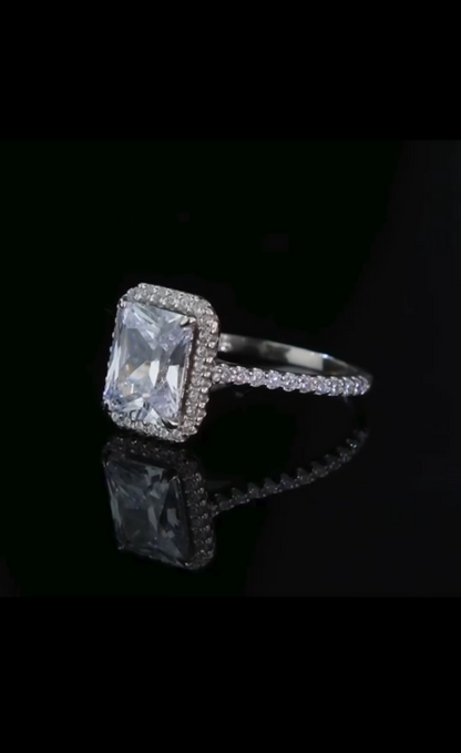 Sterling Silver Engagement Ring