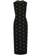 Embellished Wool Blend Dress
