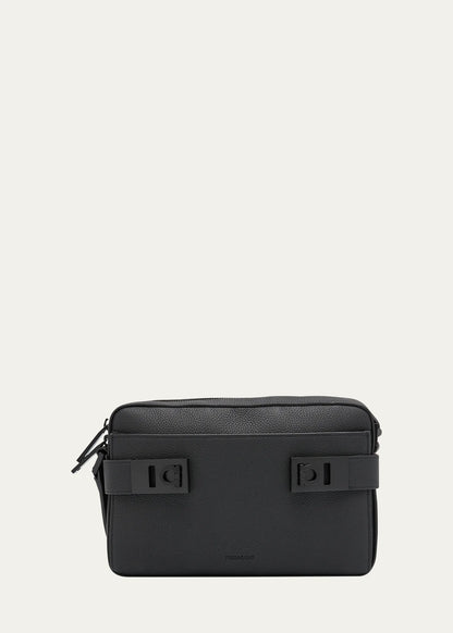 Men's Gancini Buckle Crossbody Bag