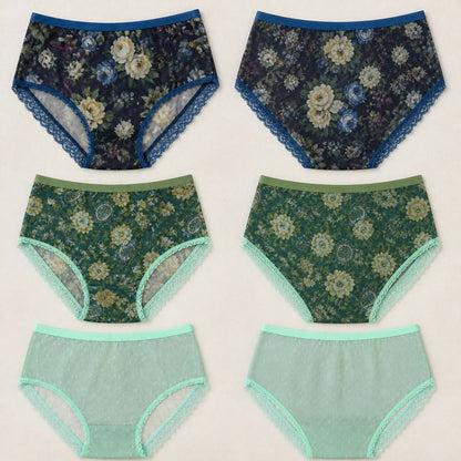 Soft Mesh Brief Panties - Set of Three
