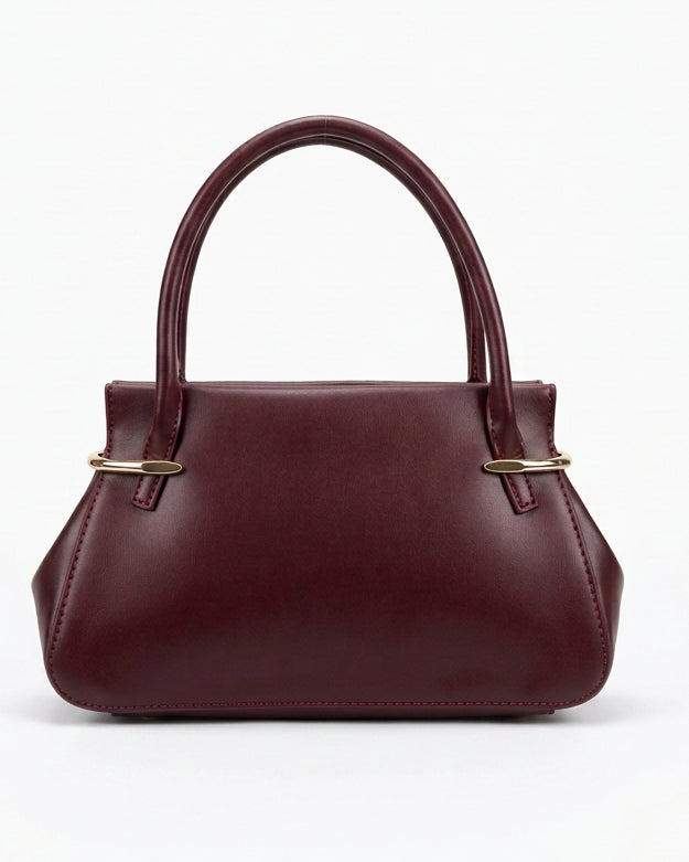 Structured Top-Handle Tote Bag