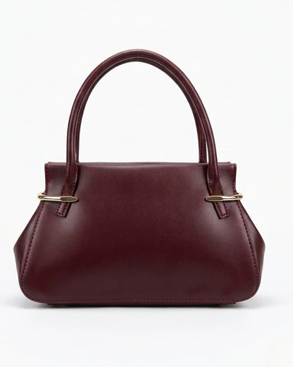 Structured Top-Handle Tote Bag