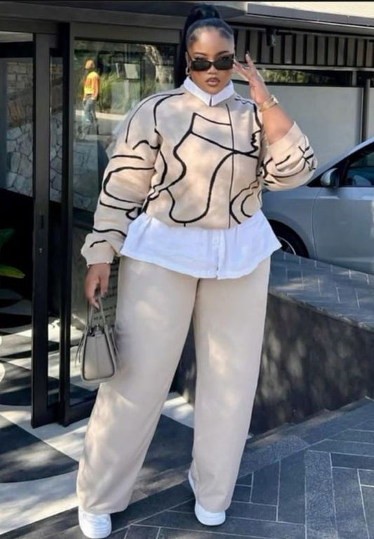 Beige Sweatpants - Joggers