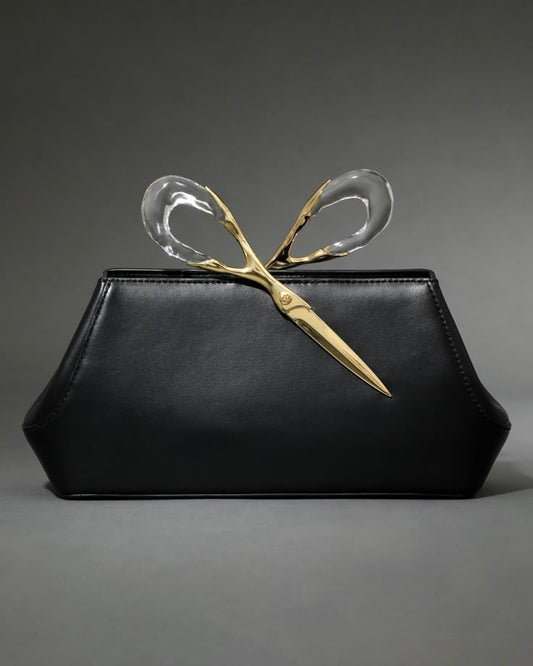 The Scissor Clutch- Black
