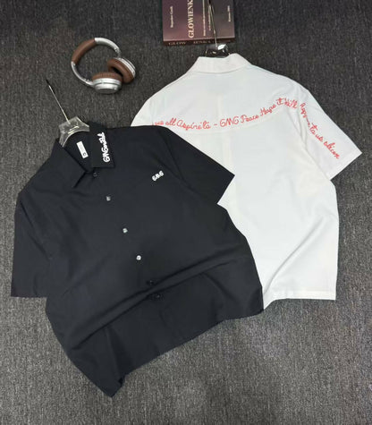 Embroidered Button Up Shirt