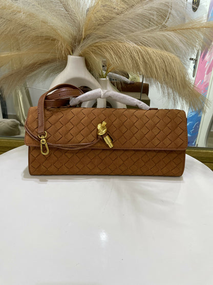 Woven Intrecciato Clutch Bag