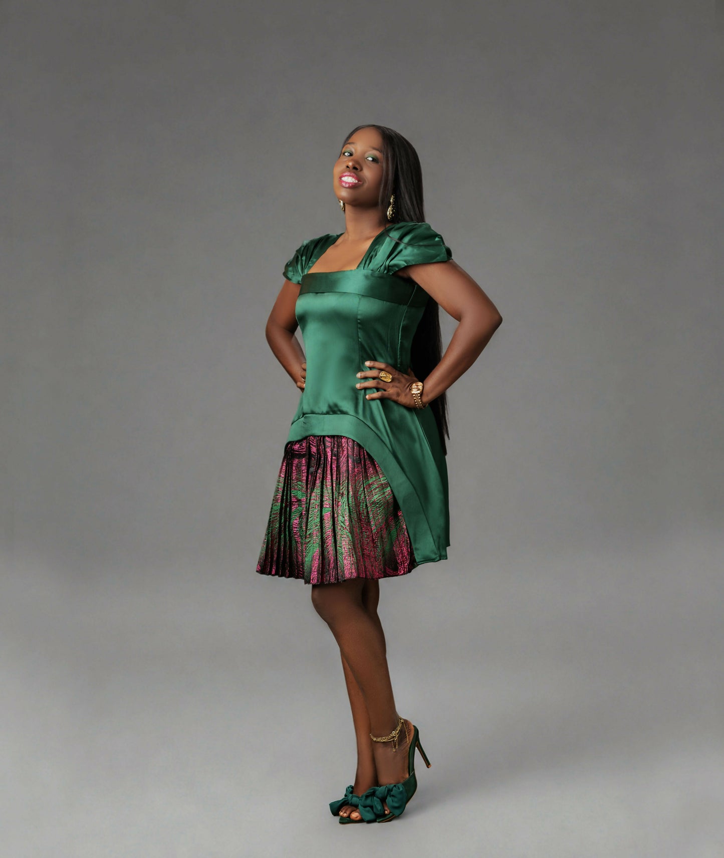 LANLÉ Romance Mikado and Sunray Mini dress