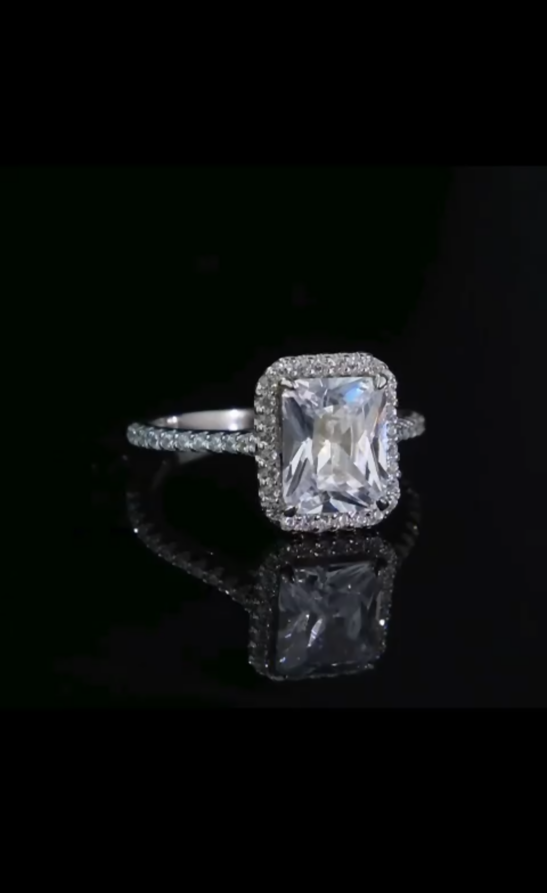 Sterling Silver Engagement Ring