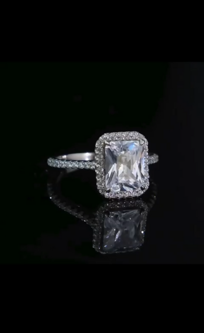 Sterling Silver Engagement Ring