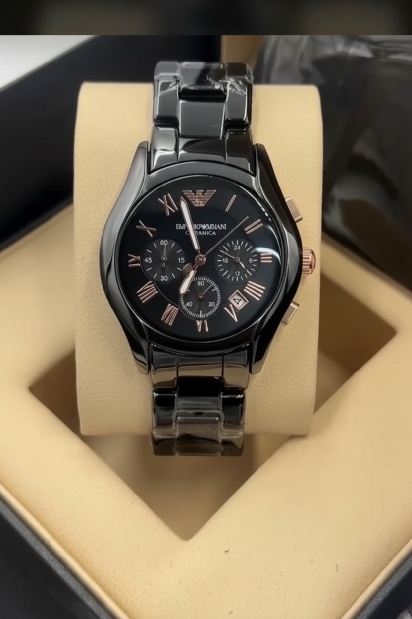 Emporio Armani Black Stainless Steel
