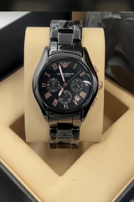Emporio Armani Black Stainless Steel
