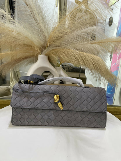Woven Intrecciato Clutch Bag