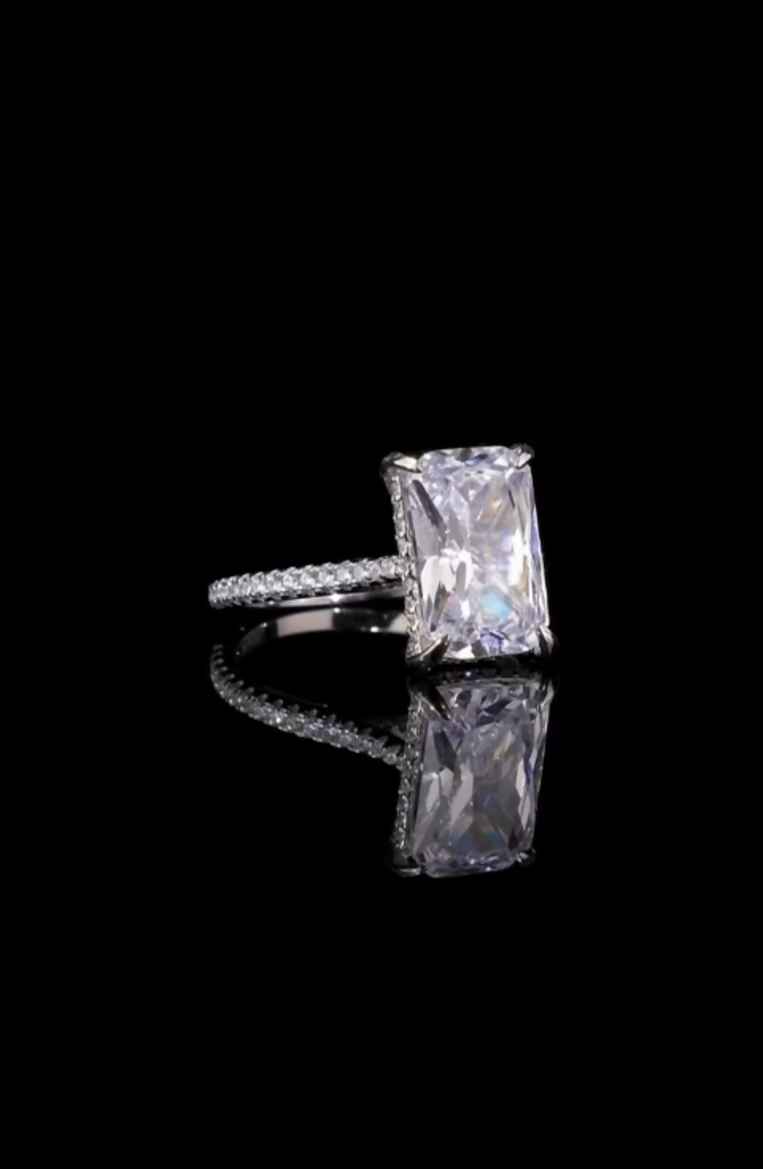 Sterling Silver Engagement Ring