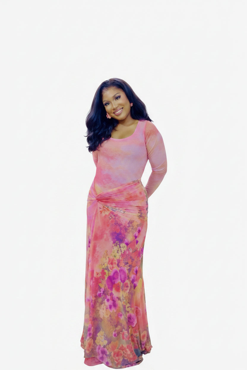 Floral Gardenia Dress