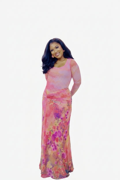 Floral Gardenia Dress