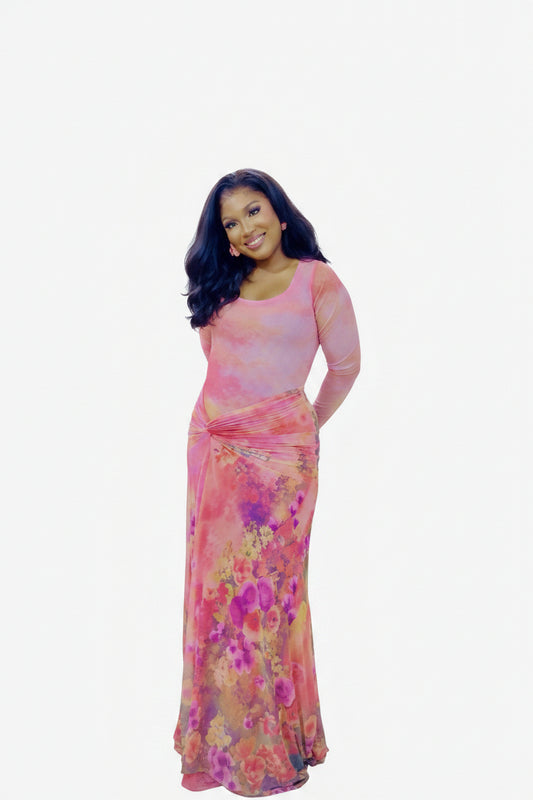 Floral Gardenia Dress