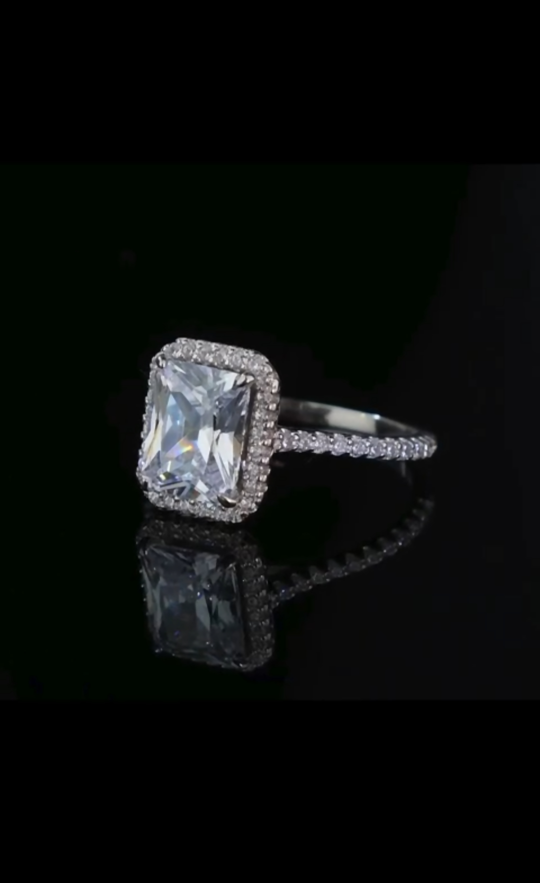 Sterling Silver Engagement Ring
