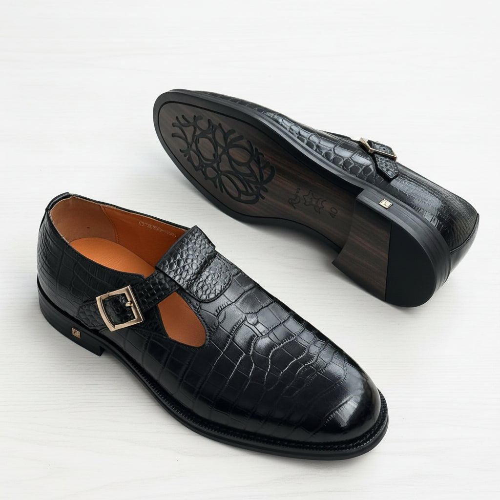 Richwanaz Black Dress Shoes