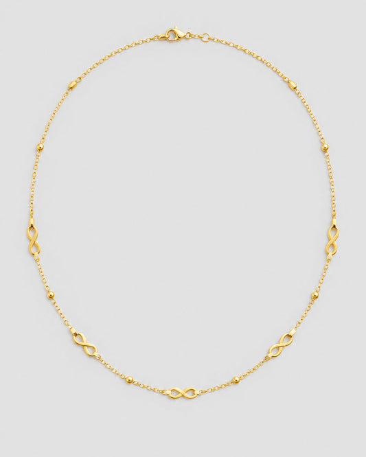Repeating Infinity Symbol Necklace