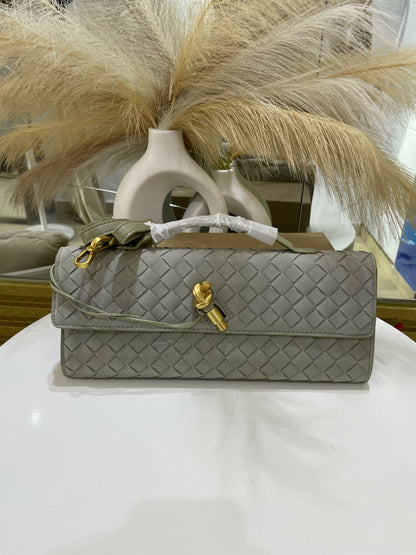 Woven Intrecciato Clutch Bag
